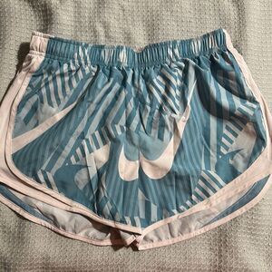Nike Tempo Shorts - Blue / Beige - Women Sz Medium